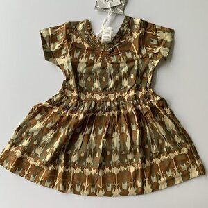 Kate Quinn Organics Ikat Girl Twirl Dress 6-12 Months